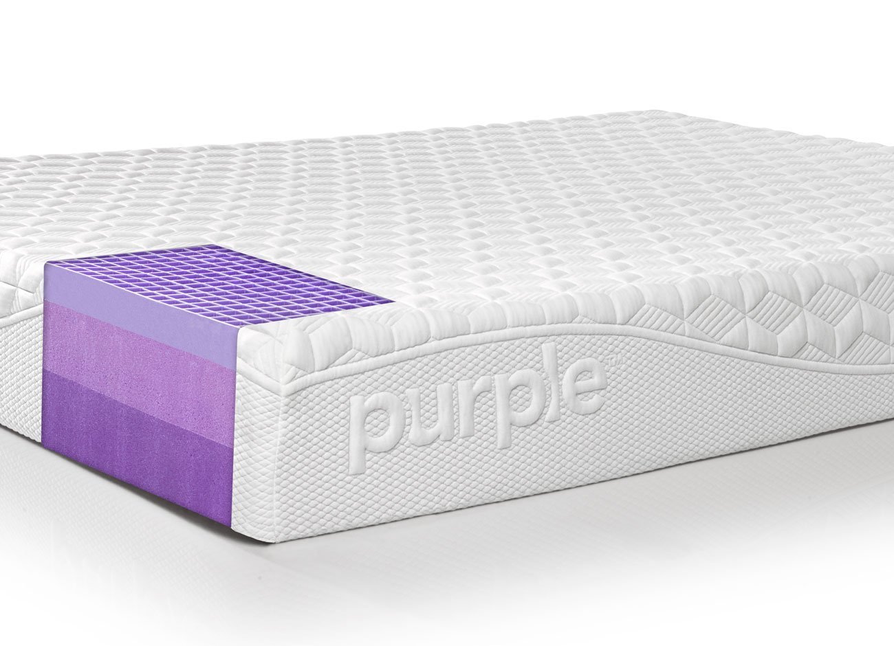 purple mattress cut out