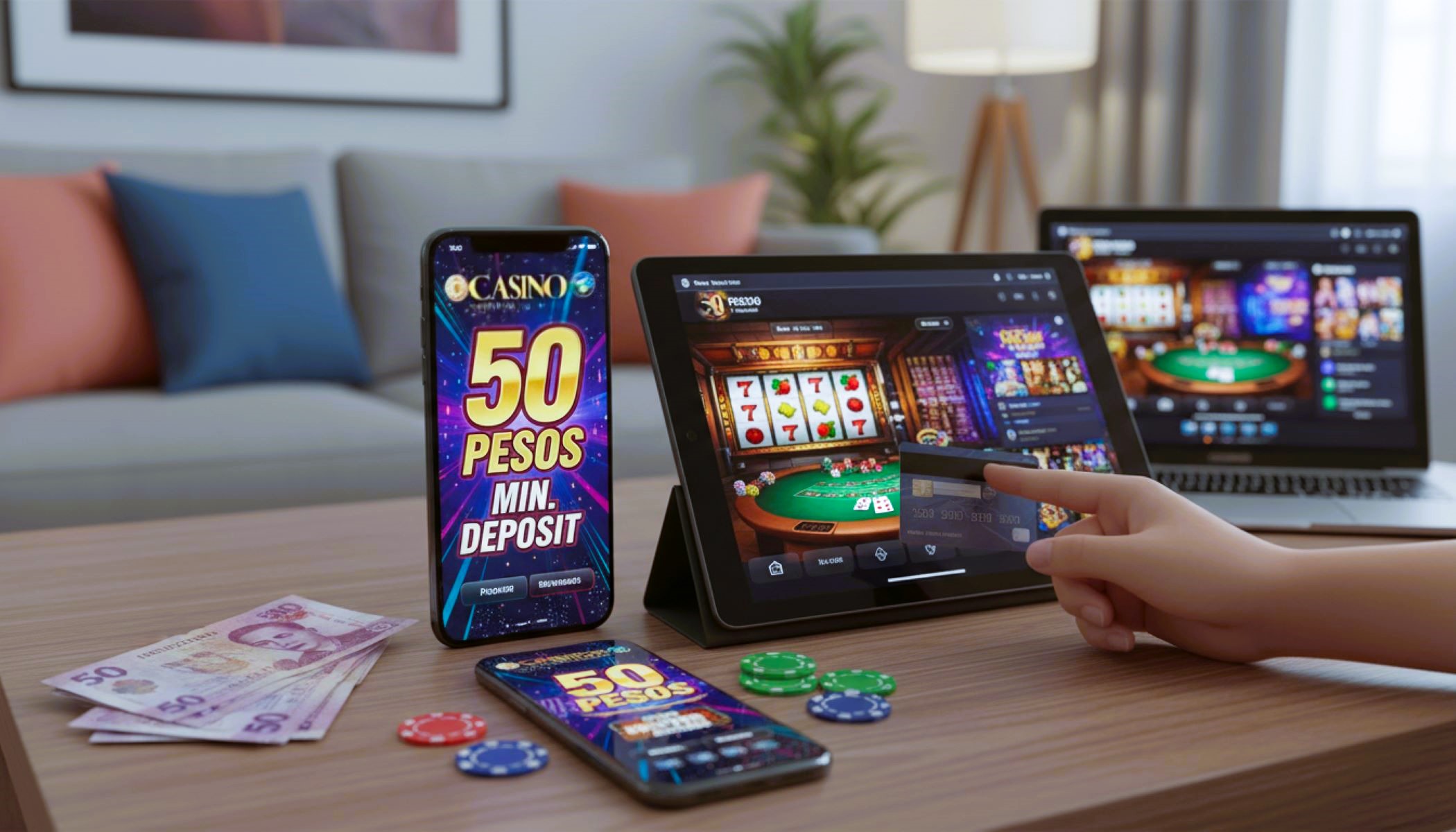 50 pesos minimum deposit casino